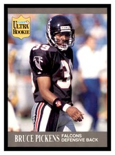 1991 Fleer Ultra Update #U-4 BRUCE PICKENS RC Atlanta Falcons Rookie