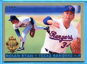 NOLAN RYAN ~ 1993 Fleer Final Edition Baseball Diamond Tribute #6 