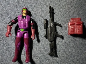 Saw Viper 1990 GI Joe ARAH Vintage Action Figure w/ Backpack & Machine Gun - Picture 1 of 22