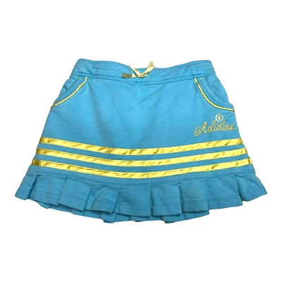 Pantalón corto Adidas Y2K vintage azul/amarillo talla 3T Foto 1 de 4