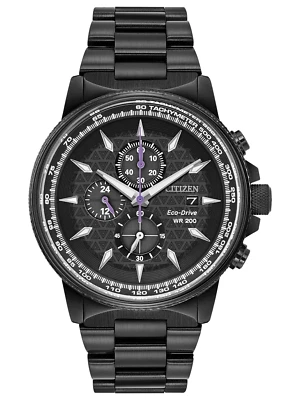 Citizen Men's Black Panther Marvel Eco-Drive Chronograph Watch 42MM CA0297-52W - Image 1 of 4