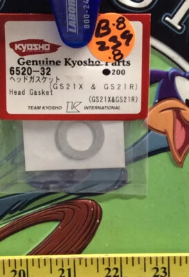 Kyosho 6520-32 Head Gasket {GS21X & GS21R} 2pc NewInPack 🇺🇸Shipped - Image 1 of 2