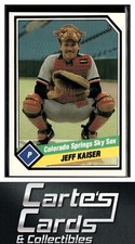 Jeff Kaiser 1989 CMC Colorado Springs Sky Sox #3  Cleveland Indians