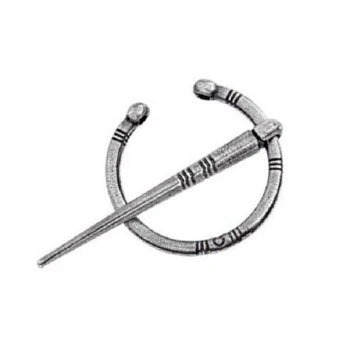 Choose Finish CELTIC PENANNULAR Brooch Cloak 1-1/4" with 1-3/4" pin Norse Viking - Image 1 of 2