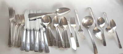 1938 Oneida Prestige Grenoble Silverplate Flatware *53 Pieces - Image 1 of 4