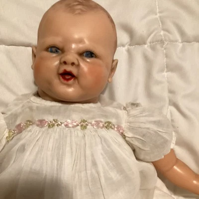 Vintage Ardranbee Dream Baby Soft Vinyl Doll R & B Crier Works 16” Dressed - Image 1 of 4