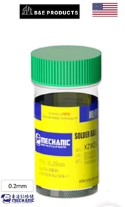 Mechanic Solder Balls, BGA Reballing, 0.2mm   XZW25 250,000 - Picture 1 of 3