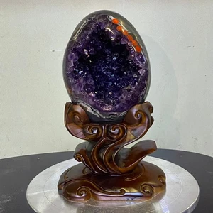 6.2LB Large Natural amethyst Dinosaur egg Quartz Crystal specimen healing - Picture 1 of 16