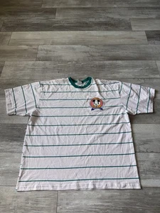 T-shirt vintage a righe Topolino taglia XL made in USA Disney Unlimited - Foto 1 di 12