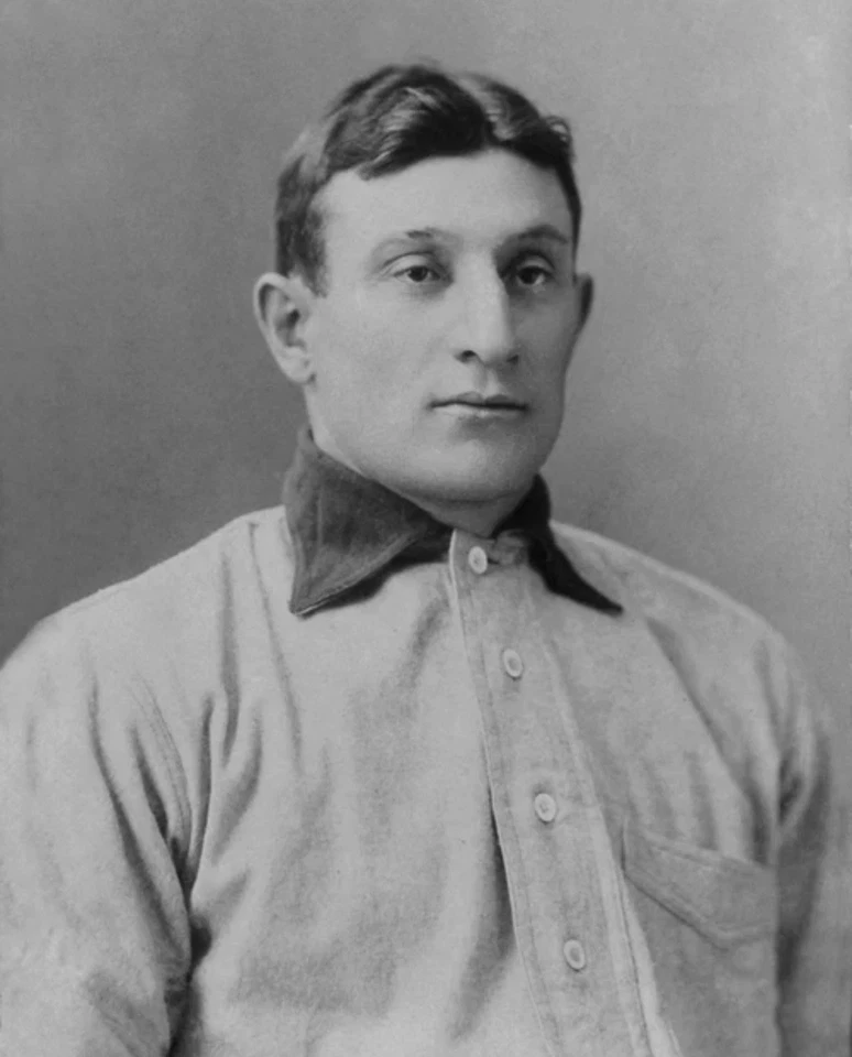 Foto brillante de los piratas de Pittsburgh 1902 Honus Wagner 8x10 retrato de gabinete T206 Foto 1 de 1