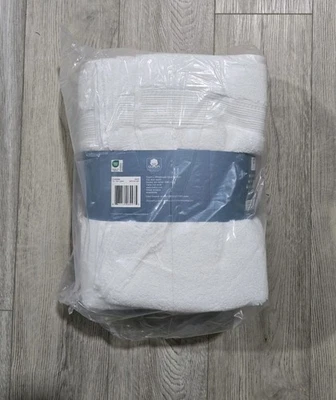 Juego de toallas de baño Charisma 100 % higrocotton - Paquete de 2 - Blanco - (30" de ancho x 58" de largo) Foto 1 de 3