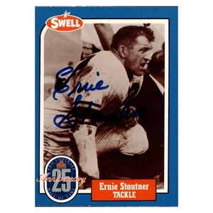 Ernie Stautner Steelers Autographed Signed 1995 Swell Greats HOF Card (JSA COA - Picture 1 of 2