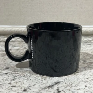 Starbucks Coffee Company 2017 Schwarz Keramik 12 Oz Kaffeetasse Becher Weiß Logo - Bild 1 von 4