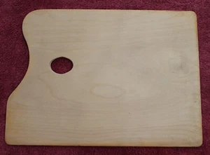 Wooden Artist Palette made from Fir from Finland 10" x 14" - Picture 1 of 1