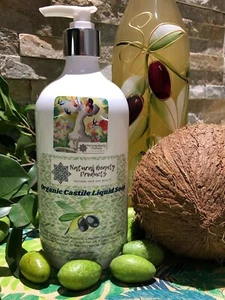 ON SALE! Organic Castile Liquid Soap-PURE AND NATURAL-CONCENTRATE 500ml, 1 Litre - Picture 1 of 21