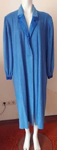 Triumph Morgenmantel Triumph Bademantel Morgenrock Vintage Frotteemantel blau 48 - Bild 1 von 10