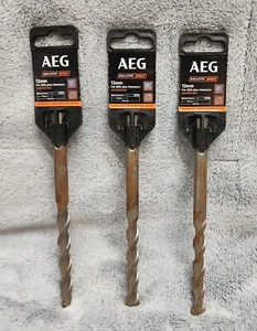 AEG 12mm Ballistic Series SDS-plus Hammer Drill Bit Qty 3 New - Foto 1 di 1