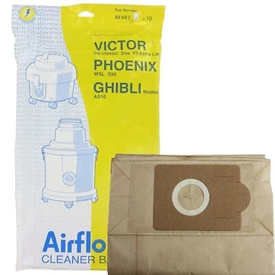 Bags For Victor D9A V9 Canister Vacuum Cleaner Hoover Dust Paper Bags x 10 Pack - Image 1 of 4