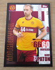 HARRY PATON MOTHERWELL 2023/24 SPFL MATCH ATTAX BLACK PARALLEL TRADE CARD.