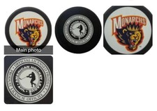 MANCHESTER MONARCHS AHL OFFICIAL HOCKEY PUCK VINTAGE VEGUM MFG. - SLOVAKIA