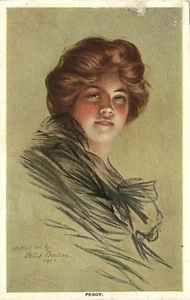 Phillip Boileau, artista firmado. ""Peggy""." c1903. Sin publicar. P002 - Imagen 1 de 2