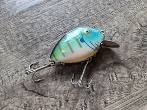 Vintage HEDDON PUNKINSEED BLUEGILL 2 1/8" Wooden Fishing Lure c. 1940 NICE - Picture 1 of 9