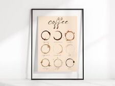 Wall Art Kitchen Decor Coffee Poster Print Gift for Coffee Poster, No Framed