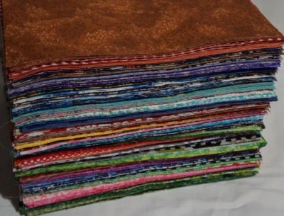 Lote de 25 10" X 10" QUADRADOS *PRÉ-CORTADOS* Tecido 100% Algodão (BOLO DE CAMADA, KIT DE COLCHA) - Imagem 1 de 4