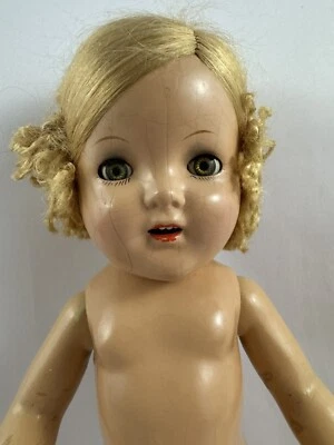 Muñeca Composición Arranbee De Colección X Círculo Interior Mohair Compuesto de Pelo Muñeca 17 IN Foto 1 de 4