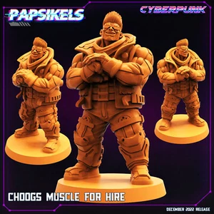 Choogs Muscle Thug for Hire | Papsikels | | RPG D&D Wargaming 3D Printed Mini - Bild 1 von 1