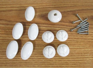 VERSCHIEDENE MENGEN SCHUBLADENGRIFFE PORZELLAN KERAMIK - Bild 1 von 6