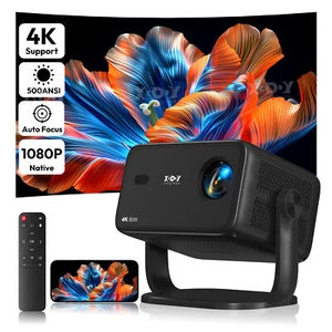 Real 4K Projektor AutoFoku 1080P Full HD Beamer WiFi LCD Heimkino HDMI Bluetooth - Bild 1 von 15