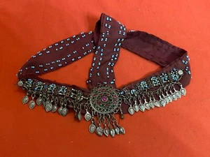 ANTIQUE OLD ALBANIA ORNAMENT WITH GEMESTONE DECORATED FOLK WEAR #0461 - Picture 1 of 5