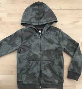 Tea Collection Little boy’s Zip Hoodie Light Jacket Vintage Dragon Green Size 4T - Picture 1 of 5