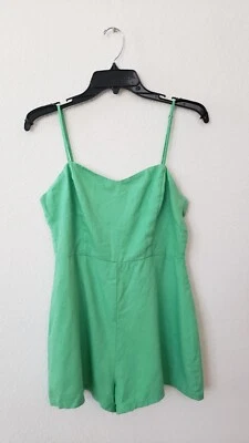 Mameluco Urban Outfitters Nuevo Talla Pequeña Mezcla de Lino Verde Casa Primavera Verano Foto 1 de 3