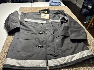 NEU Feuerwehrjacke Restauration Hardware Schutz Reflektierend Herren XL - Bild 1 von 8