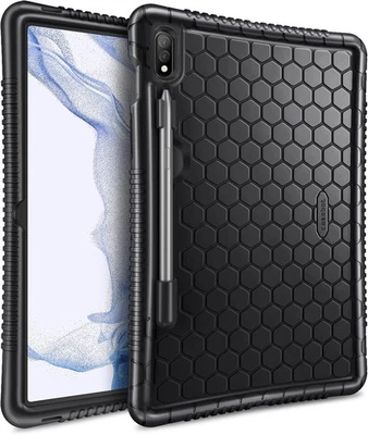 Fintie Silicone Case for Samsung Galaxy Tab S8/Tab S7 11 Inch (Model Black  - Image 1 of 4