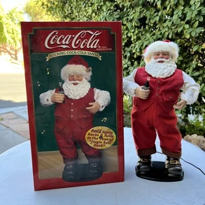 Rocking Coca-Cola Santa Claus Animated “Jingle Bell Rock” Vtg 1999 TESTED WORKS - Picture 1 of 12