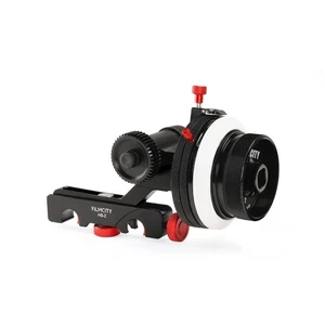 HS-2 Follow Focus avec arrêts durs pour appareil photo et épaulettes. Tige rapide 15 mm... - Photo 1/7