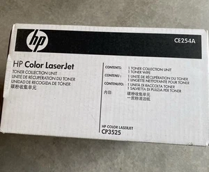 HP CE254A UNITÉ DE COLLECTE DE TONER USAGÉ CONTENEUR BOÎTE,CM3530,CP3525,M551,M575,M570 - Photo 1/2