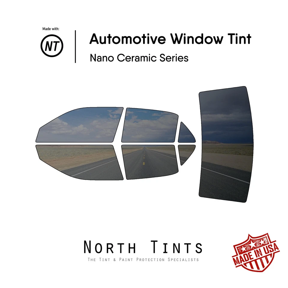 Película de tinte de ventana precortada nano cerámica vidrio automotriz para Chrysler 300 2011-2023 Foto 1 de 4
