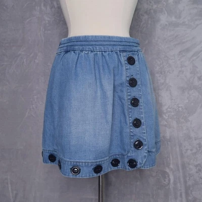 Minifalda vaquera ANTHROPOLOGIE TRACY REESE talla 27 botones grandes cambray Foto 1 de 4