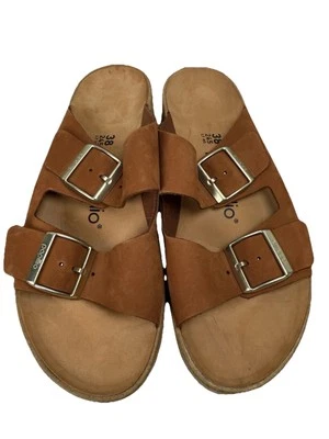 Zapatos Papillio by Birkenstock Gabriela Sandalia Deslizable Cuero Necan MUJER 7 38 Foto 1 de 4