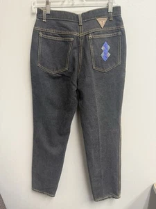 Vintage Años 90 BRITTANO BAY Negro Denim Mamá Tiro Alto Talla 11 W Etiqueta INCREÍBLE - Imagen 1 de 8