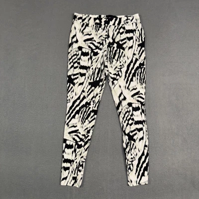 Pantalones Legging Express para Mujer Medianos Negros Blancos Ajustados Mezcla de Algodón Foto 1 de 4