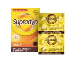 Supradyn Daily 150 Tablets Multivitamin For Men & Women Daily Immunity 2xEnergy. - Picture 1 of 7