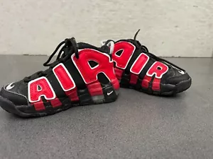 Nike Air More Uptempo DM0019-001 Alternates Black Varsity Red Shoes Size US 11C - Picture 1 of 19