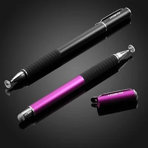 (2 in 1) Precision Dual Tip Stylus for iPad iOS Android - Purple & Black - Picture 1 of 7