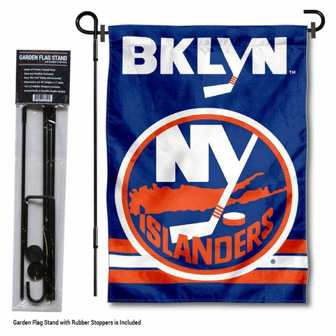 New York Islanders Garden Flag and Yard Pole Stand Included Cover