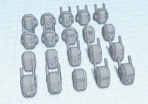 Head Pack 1 for Dummy 13 | 20 Customized 3D Printed Action Figure Accessories - Picture 1 of 4